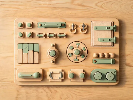 Busy board and wooden learning toys